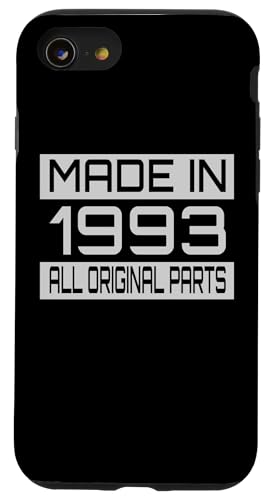 Made in1993 All Orignal Parts Birthday Decoration Design Hülle für iPhone SE (2020) / 7 / 8 von The Sarcastic Crew Co.
