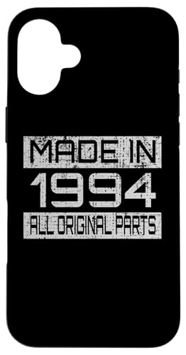 Made in1994 All Orignal Parts Birthday Decoration Design Hülle für iPhone 16 Plus Made in1994 All Orignal Parts Birthday Decoration Design Hülle für iPhone 16 Plus von The Sarcastic Crew Co.