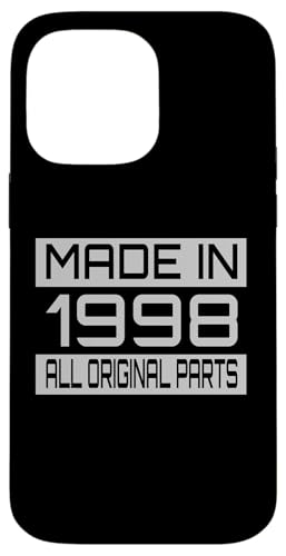 Made in1998 All Orignal Parts Birthday Decoration Design Hülle für iPhone 14 Pro Max Made in1998 All Orignal Parts Birthday Decoration Design Hülle für iPhone 14 Pro Max von The Sarcastic Crew Co.