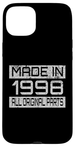 Made in1998 All Orignal Parts Birthday Decoration Design Hülle für iPhone 15 Plus Made in1998 All Orignal Parts Birthday Decoration Design Hülle für iPhone 15 Plus von The Sarcastic Crew Co.