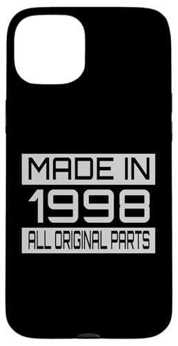 Made in1998 All Orignal Parts Birthday Decoration Design Hülle für iPhone 15 Plus Made in1998 All Orignal Parts Birthday Decoration Design Hülle für iPhone 15 Plus von The Sarcastic Crew Co.