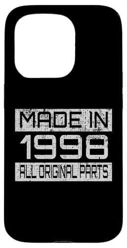 Made in1998 All Orignal Parts Birthday Decoration Design Hülle für iPhone 15 Pro Made in1998 All Orignal Parts Birthday Decoration Design Hülle für iPhone 15 Pro von The Sarcastic Crew Co.