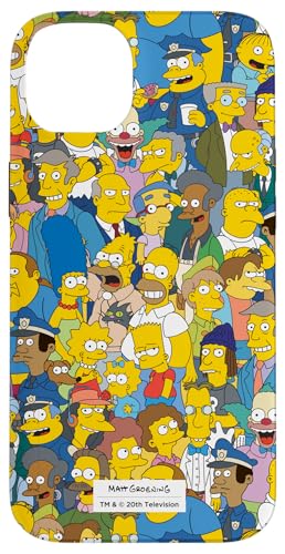 Hülle für iPhone 14 Plus Die Simpsons Springfield-Charaktere drucken von The Simpsons