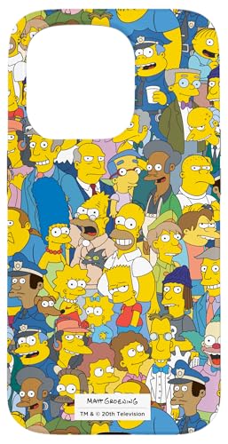 Hülle für iPhone 15 Pro Die Simpsons Springfield-Charaktere drucken von The Simpsons