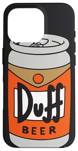Hülle für iPhone 16 Pro Die Simpsons Duff Bier Schwarz von The Simpsons