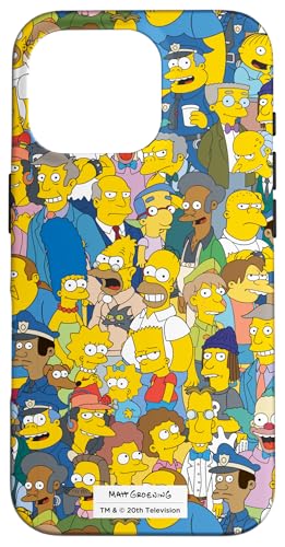 Hülle für iPhone 16 Pro Die Simpsons Springfield-Charaktere drucken von The Simpsons