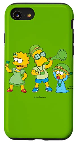 Hülle für iPhone SE (2020) / 7 / 8 The Simpsons Lisa Bart Maggie St. Patrick's Day von The Simpsons