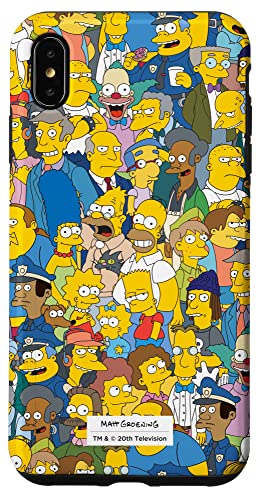 Hülle für iPhone XS Max Die Simpsons Springfield-Charaktere drucken von The Simpsons
