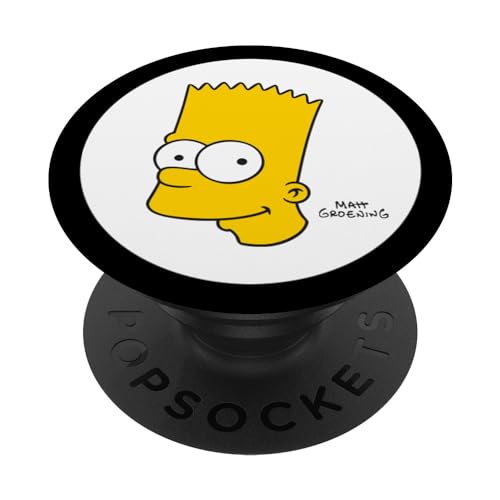 PopSockets The Simpsons Bart Simpson Face PopSockets PopGrip: Ausziehbarer Sockel und Griff für Handys/Tablets mit Tauschbarem Top von The Simpsons
