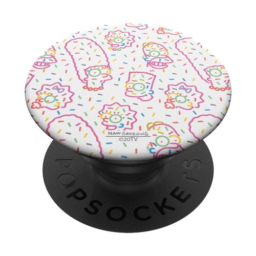 PopSockets The Simpsons Family Rainbow Sprinkles PopSockets PopGrip: Ausziehbarer Sockel und Griff für Handys/Tablets mit Tauschbarem Top von The Simpsons