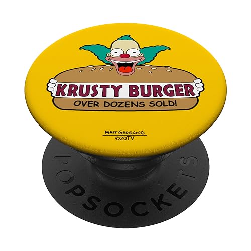 The Simpsons Krusty the Clown Burger PopSockets mit austauschbarem PopGrip von The Simpsons