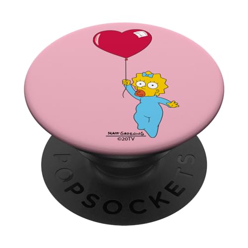 The Simpsons Maggie Heart Balloon Valentine's Day PopSockets mit austauschbarem PopGrip von The Simpsons