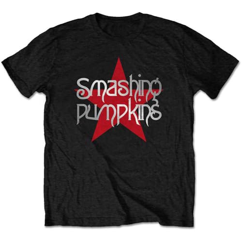 The Smashing Pumpkins T Shirt Star Band Logo Neu Offiziell Herren Schwarz, Schwarz, L von The Smashing Pumpkins