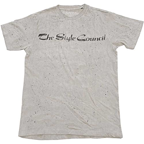 The Style Council T-Shirt Band Logo Neu Offizielles Unisex Dye Wash Sand Größe M von The Style Council