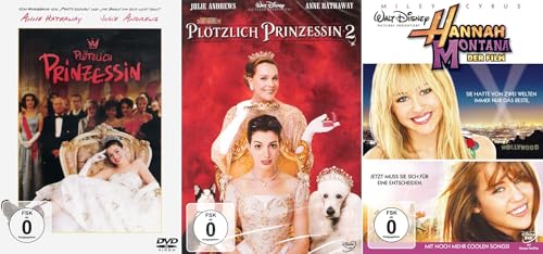 Plötzlich Prinzessin 1 + 2 + Die Eisprinzessin + Hannah Montana - Der Film [4-DVD] von The Walt Disney Company Germany GmbH