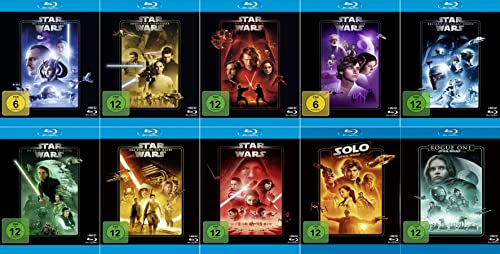 Star Wars 1 - 8 Paket + Rogue One: A Star Wars Story + Solo: A Star Wars Story [20-Blu-ray] von The Walt Disney Company Germany GmbH