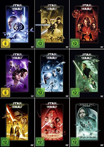 Star Wars 1 - 8 Paket + Rogue One: A Star Wars Story [9er DVD-Set] von The Walt Disney Company Germany GmbH