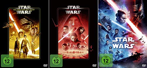 Star Wars Paket - Das Erwachen der Macht (7) + Die letzten Jedi (8) + Der Aufstieg Skywalkers (9) [3-DVD] von The Walt Disney Company Germany GmbH