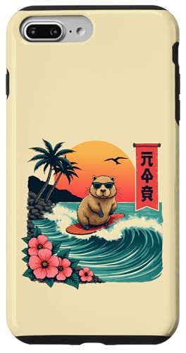Capybara Reitwellen mit tropischem Sonnenuntergang Capybara Surfen Hülle für iPhone 7 Plus/8 Plus Capybara Reitwellen mit tropischem Sonnenuntergang Capybara Surfen Hülle für iPhone 7 Plus/8 Plus von The Wave Capybara Surfing rodent Retro Funny tees