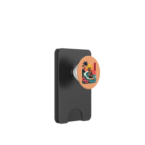 Capybara Reitwellen mit tropischem Sonnenuntergang Capybara Surfen PopSockets PopWallet für MagSafe Capybara Reitwellen mit tropischem Sonnenuntergang Capybara Surfen PopSockets PopWallet für MagSafe von The Wave Capybara Surfing rodent Retro Funny tees