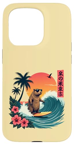Capybara Surfing Wave Retro Palme Sonnenuntergang Capybara Liebhaber Hülle für iPhone 15 Pro Capybara Surfing Wave Retro Palme Sonnenuntergang Capybara Liebhaber Hülle für iPhone 15 Pro von The Wave Capybara Surfing rodent Retro Funny tees