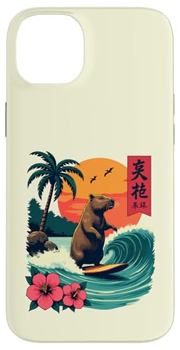 Capybara Surfing Wave Retro Palme Sunset Tropical Vibes Hülle für iPhone 14 Plus Capybara Surfing Wave Retro Palme Sunset Tropical Vibes Hülle für iPhone 14 Plus von The Wave Capybara Surfing rodent Retro Funny tees