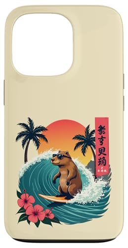 Japanisches Capybara Surfen Kanagawa Wave Lustiges Surftier Hülle für iPhone 13 Pro Japanisches Capybara Surfen Kanagawa Wave Lustiges Surftier Hülle für iPhone 13 Pro von The Wave Capybara Surfing rodent Retro Funny tees