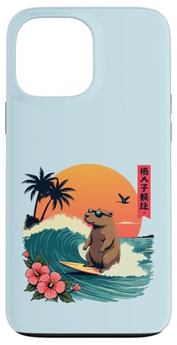Surfen Capybara Retro Sonnenuntergang Strand Ocean Wave Summer Vibes Hülle für iPhone 13 Pro Max Surfen Capybara Retro Sonnenuntergang Strand Ocean Wave Summer Vibes Hülle für iPhone 13 Pro Max von The Wave Capybara Surfing rodent Retro Funny tees
