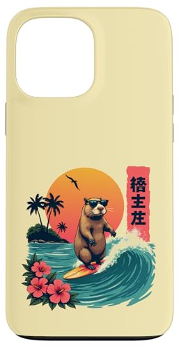 Surfen Capybara Retro Sonnenuntergang Strand Ocean Wave Summer Vibes Hülle für iPhone 13 Pro Max Surfen Capybara Retro Sonnenuntergang Strand Ocean Wave Summer Vibes Hülle für iPhone 13 Pro Max von The Wave Capybara Surfing rodent Retro Funny tees