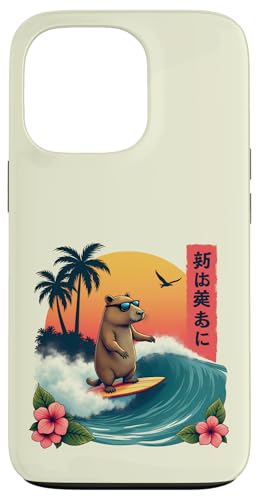 Surfen Capybara Retro Sonnenuntergang Strand Ocean Wave Summer Vibes Hülle für iPhone 13 Pro Surfen Capybara Retro Sonnenuntergang Strand Ocean Wave Summer Vibes Hülle für iPhone 13 Pro von The Wave Capybara Surfing rodent Retro Funny tees