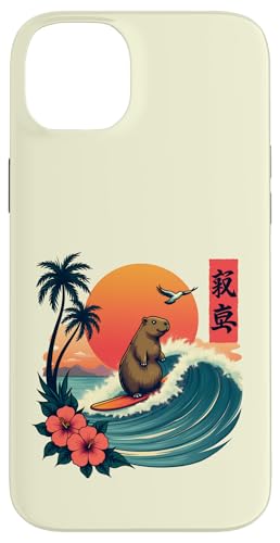 Surfen Capybara Retro Sonnenuntergang Strand Ocean Wave Summer Vibes Hülle für iPhone 14 Plus Surfen Capybara Retro Sonnenuntergang Strand Ocean Wave Summer Vibes Hülle für iPhone 14 Plus von The Wave Capybara Surfing rodent Retro Funny tees
