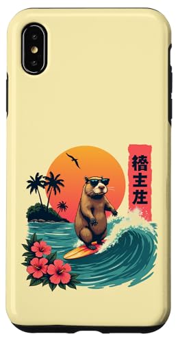Surfen Capybara Retro Sonnenuntergang Strand Ocean Wave Summer Vibes Hülle für iPhone XS Max Surfen Capybara Retro Sonnenuntergang Strand Ocean Wave Summer Vibes Hülle für iPhone XS Max von The Wave Capybara Surfing rodent Retro Funny tees