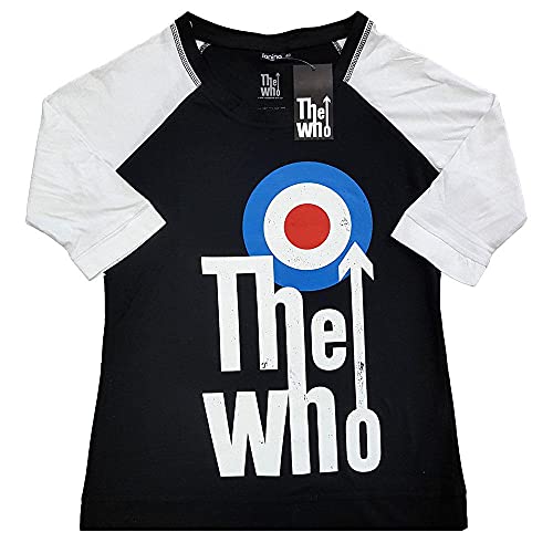 The Who T-Shirt Elevated Target Band Logo Offizielles Raglan 3/4 Sleeve Damen Größe S The Who T-Shirt Elevated Target Band Logo Offizielles Raglan 3/4 Sleeve Damen Größe S von The Who