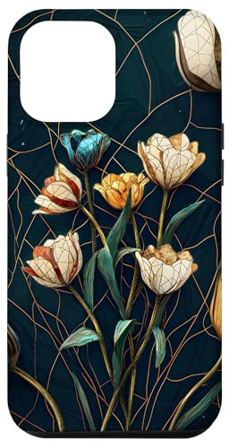 Buntglas Kintsugi Blumendesign Hülle für iPhone 12 Pro Max Buntglas Kintsugi Blumendesign Hülle für iPhone 12 Pro Max von TheFoxyCase