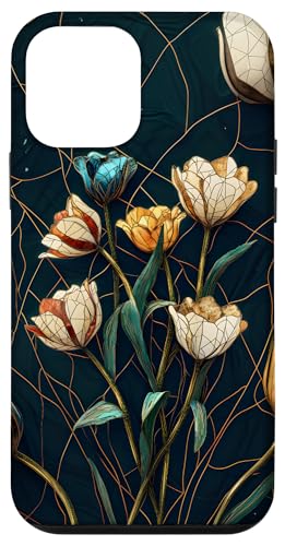 Buntglas Kintsugi Blumendesign Hülle für iPhone 12 mini Buntglas Kintsugi Blumendesign Hülle für iPhone 12 mini von TheFoxyCase