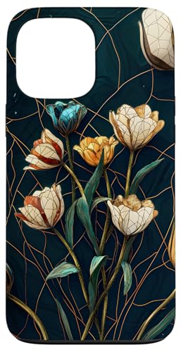 Buntglas Kintsugi Blumendesign Hülle für iPhone 13 Pro Max Buntglas Kintsugi Blumendesign Hülle für iPhone 13 Pro Max von TheFoxyCase
