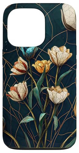 Buntglas Kintsugi Blumendesign Hülle für iPhone 13 Pro Buntglas Kintsugi Blumendesign Hülle für iPhone 13 Pro von TheFoxyCase