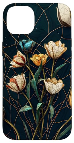Buntglas Kintsugi Blumendesign Hülle für iPhone 14 Plus Buntglas Kintsugi Blumendesign Hülle für iPhone 14 Plus von TheFoxyCase