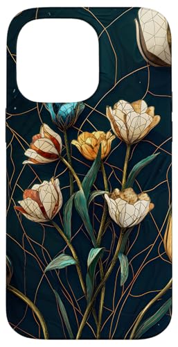 Buntglas Kintsugi Blumendesign Hülle für iPhone 14 Pro Max Buntglas Kintsugi Blumendesign Hülle für iPhone 14 Pro Max von TheFoxyCase