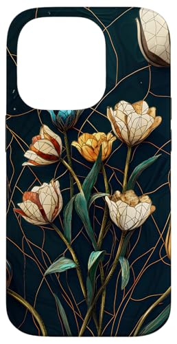 Buntglas Kintsugi Blumendesign Hülle für iPhone 14 Pro Buntglas Kintsugi Blumendesign Hülle für iPhone 14 Pro von TheFoxyCase