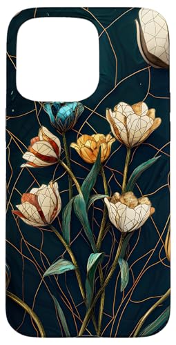 Buntglas Kintsugi Blumendesign Hülle für iPhone 15 Pro Max Buntglas Kintsugi Blumendesign Hülle für iPhone 15 Pro Max von TheFoxyCase