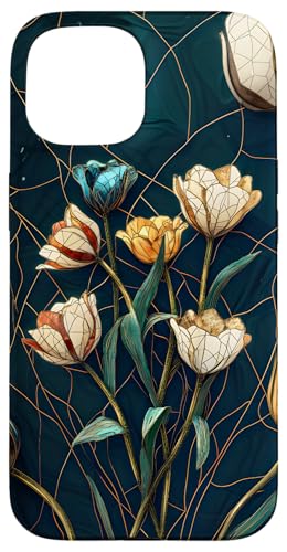 Buntglas Kintsugi Blumendesign Hülle für iPhone 15 Buntglas Kintsugi Blumendesign Hülle für iPhone 15 von TheFoxyCase