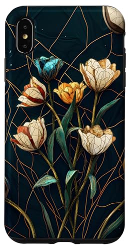 Buntglas Kintsugi Blumendesign Hülle für iPhone XS Max Buntglas Kintsugi Blumendesign Hülle für iPhone XS Max von TheFoxyCase