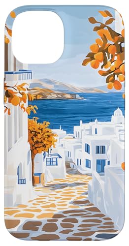 Santorini Island - Europäischer Sommer Hülle für iPhone 14 von TheFoxyCase