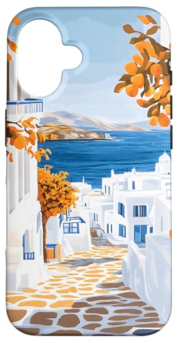 Santorini Island - Europäischer Sommer Hülle für iPhone 16 von TheFoxyCase