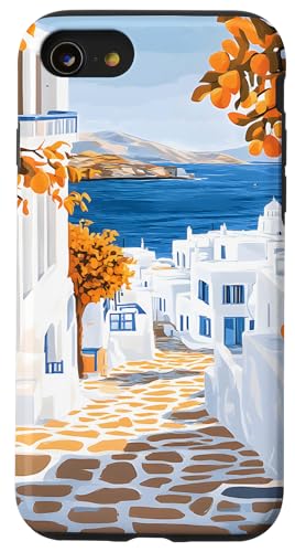 Santorini Island - Europäischer Sommer Hülle für iPhone SE (2020) / 7 / 8 von TheFoxyCase