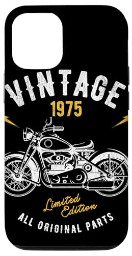 Vintage 1975 Motorrad Biker Fiftieth Birthday Hülle für iPhone 12/12 Pro Vintage 1975 Motorrad Biker Fiftieth Birthday Hülle für iPhone 12/12 Pro von Theater Of Oneness