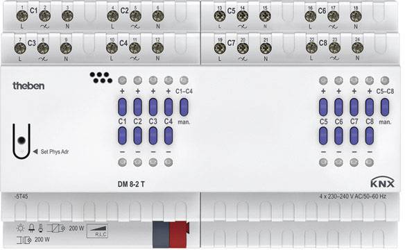 THEB KNX Dimmaktor DM 8-2 T KNX 8-fach THEB KNX Dimmaktor DM 8-2 T KNX 8-fach von Theben AG