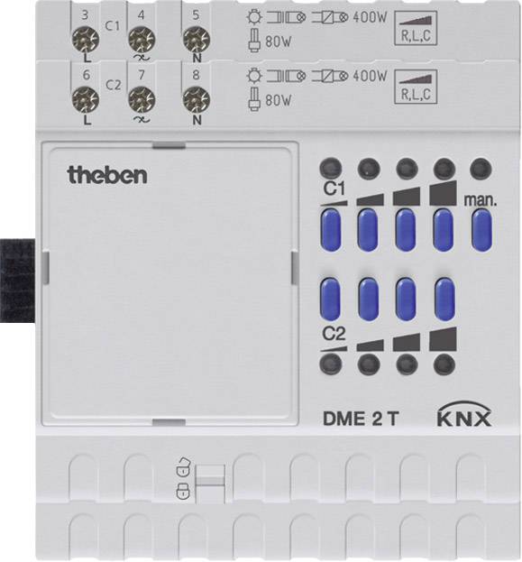 THEB KNX Dimmaktor DME 2 T KNX 2-fach Erweiterungsgerät THEB KNX Dimmaktor DME 2 T KNX 2-fach Erweiterungsgerät von Theben AG