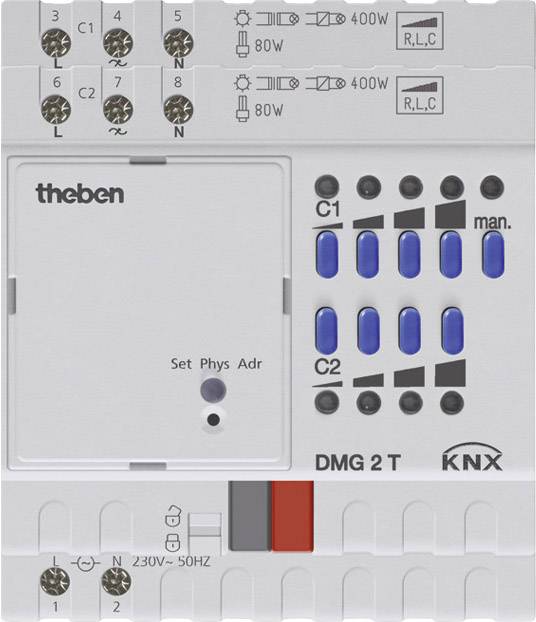 THEB KNX Dimmaktor DMG 2 T KNX 2-fach Grundgerät von Theben AG